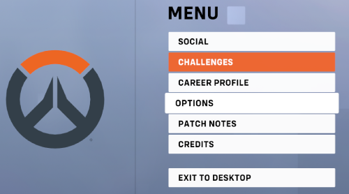 Overwatch 2 open options in menu